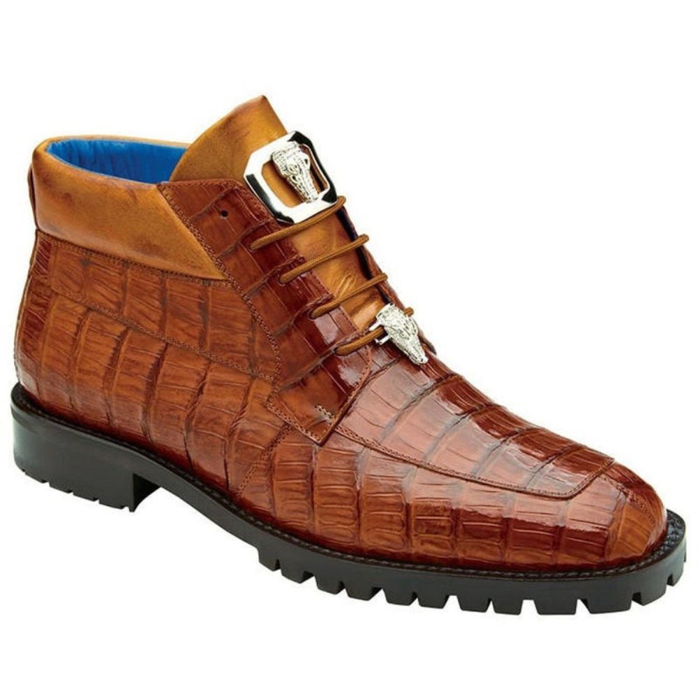 ļ¼Big Saleš„ļ¼Belvedere Mens Sport Tan Crocodile Ankle Boot Gallardo