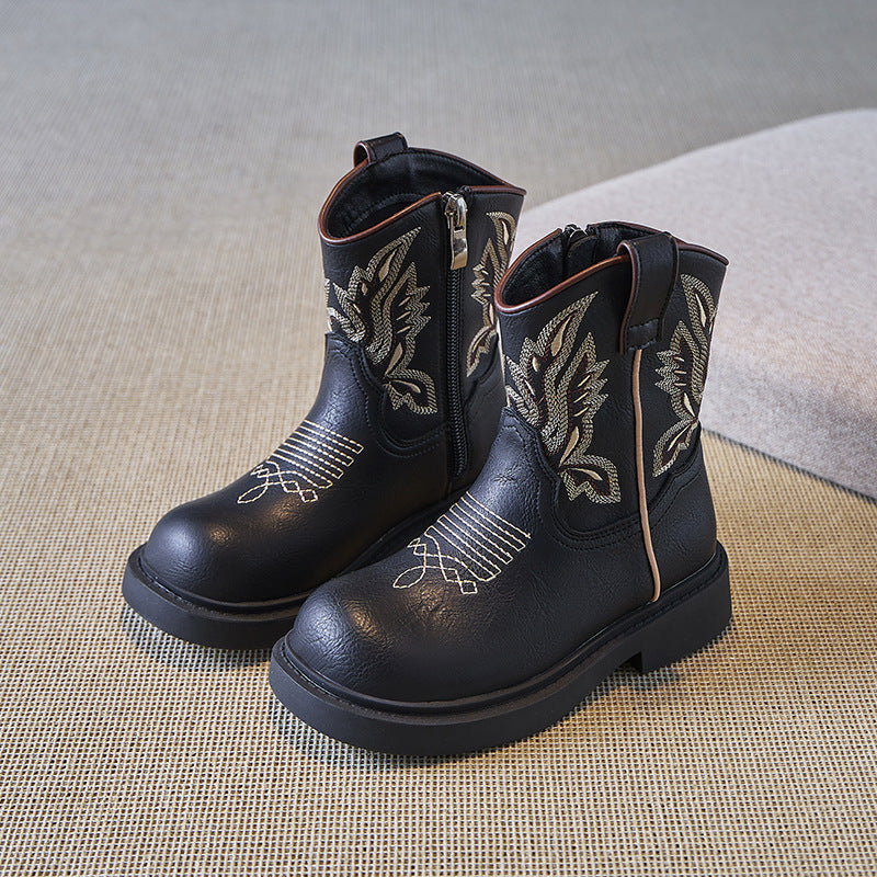 Children's Vintage Embroidered Cowboy Boots