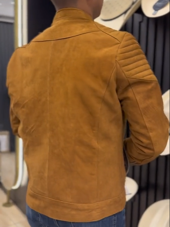 Western Brown Suede Zip Jacket