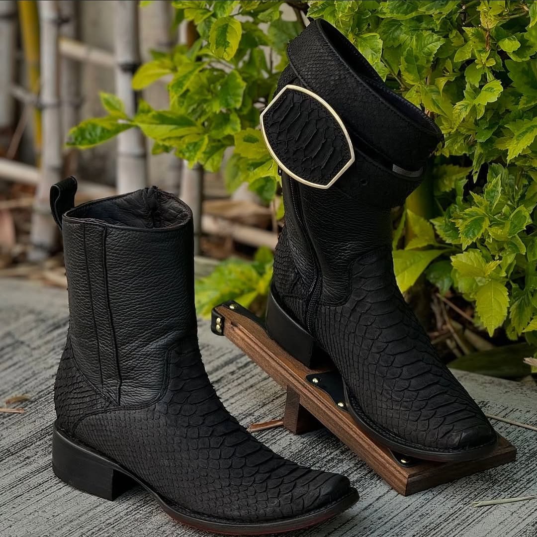 Original Tobacco Python Cowboy Boots