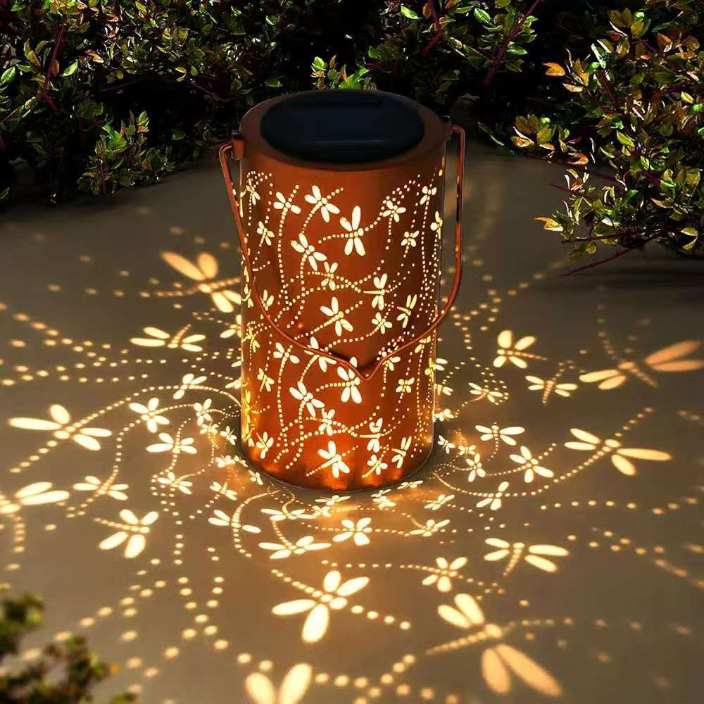 Colorful Solar Garden Lantern with Sunflower Lights