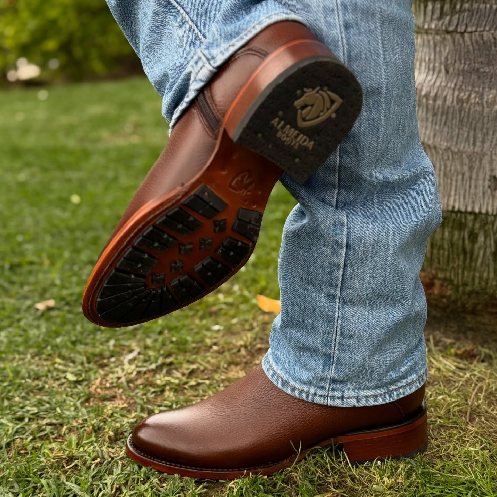 Suede Western Cowboy Boots - Mid-Calf Style