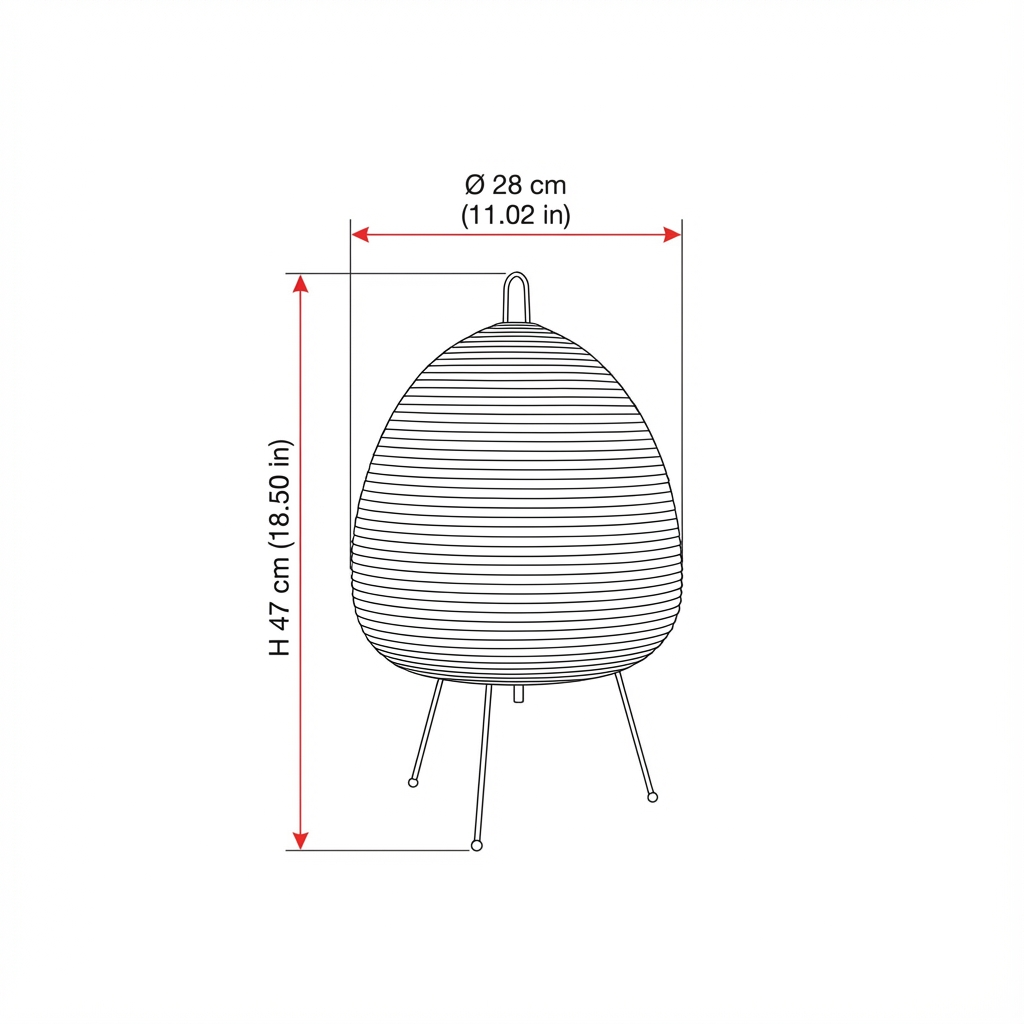 Aila – Wabi-Sabi Rice Paper LED Table Lamp