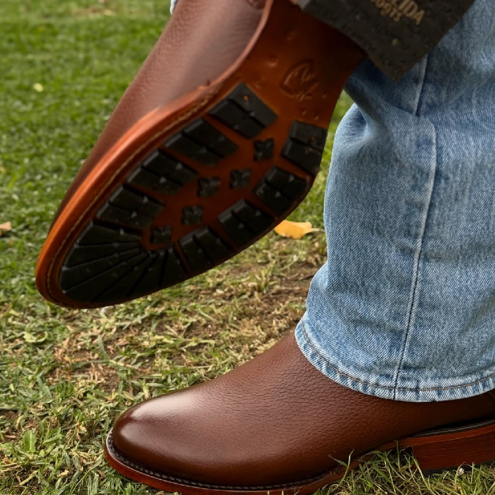 Suede Western Cowboy Boots - Mid-Calf Style