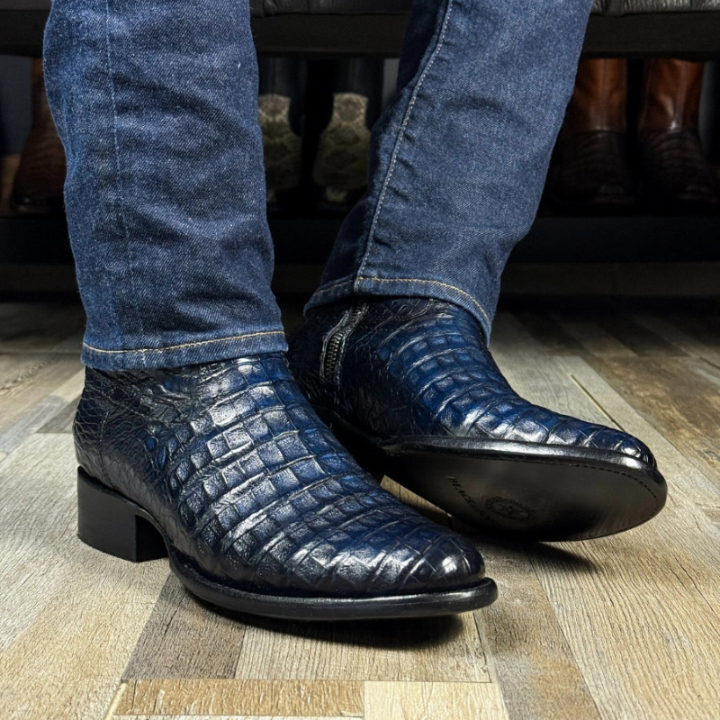Full Alligator Oval Boots