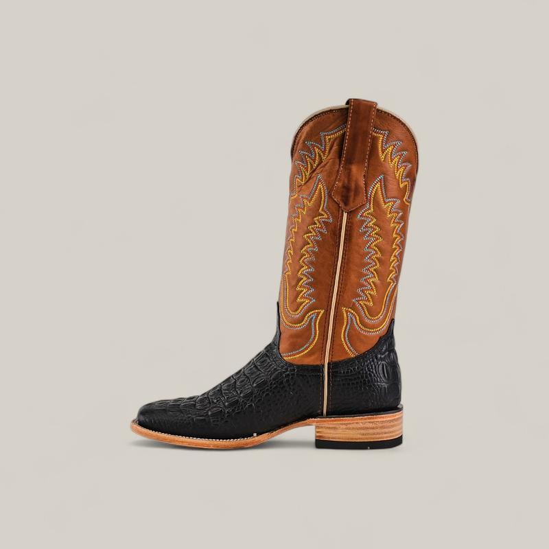 Black - Square Toe Mens Boots