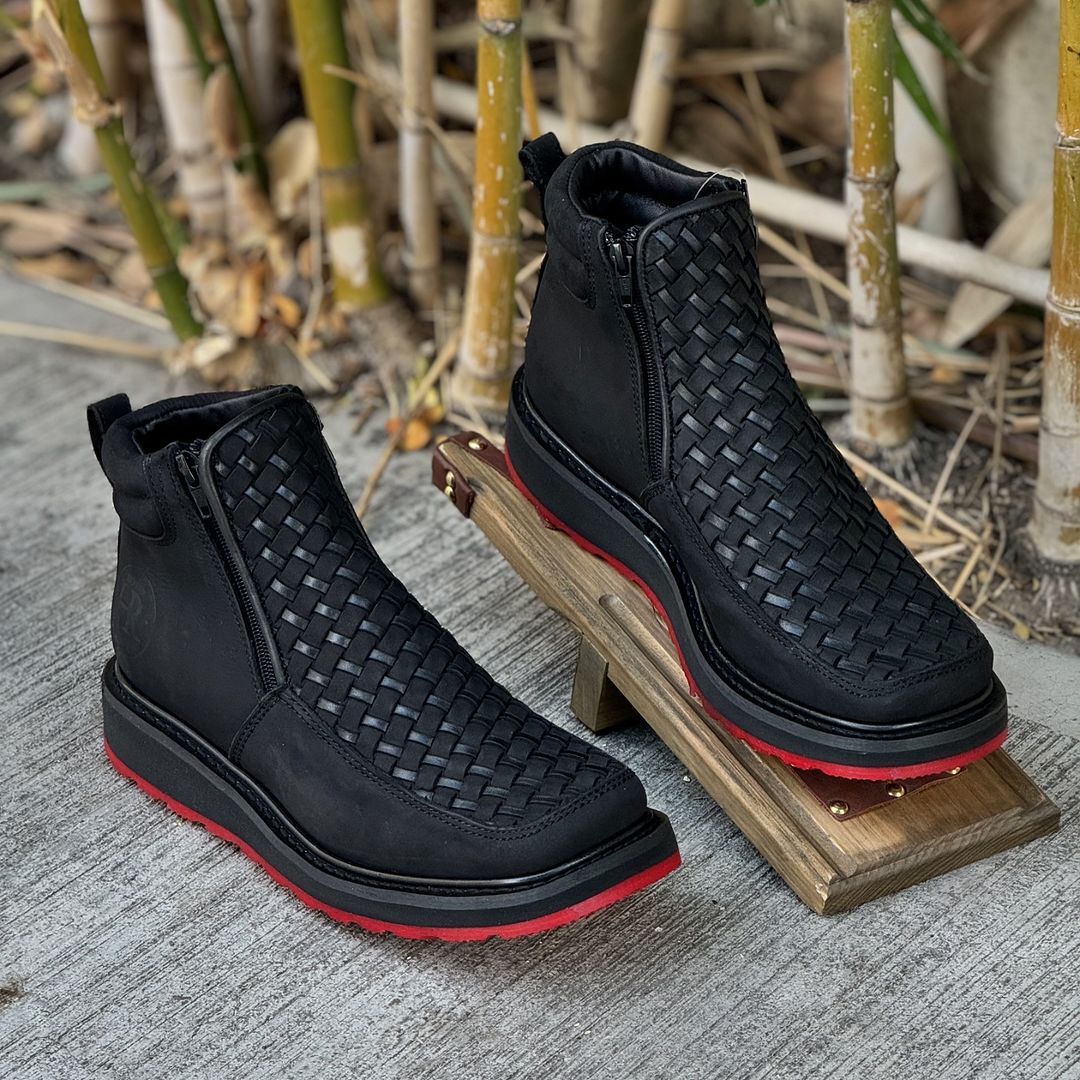 Petatillo Woven Leather Boots