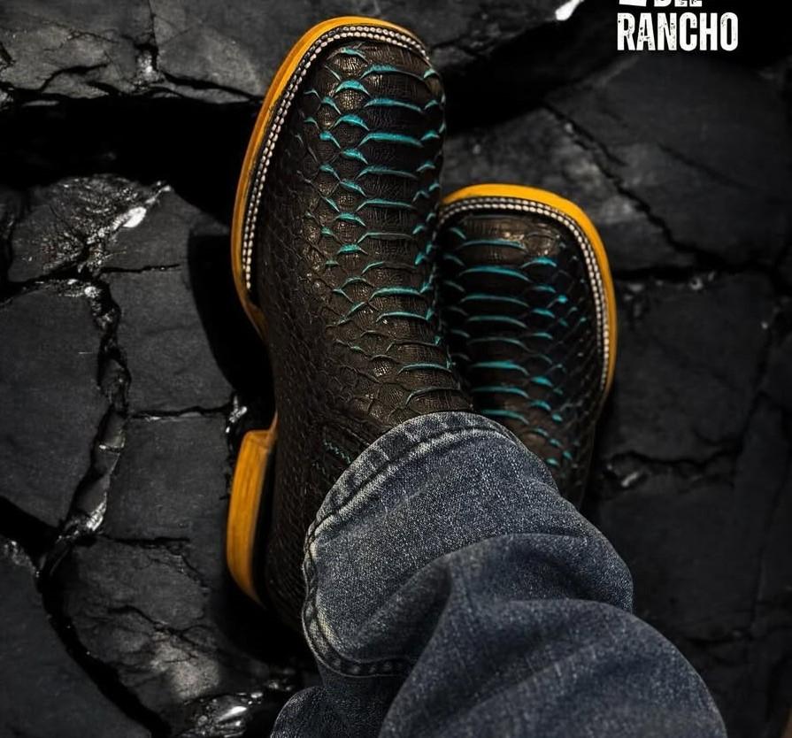 Blue Matte Crocodile Boots(⏰Limited stock available – no restock once sold out!)