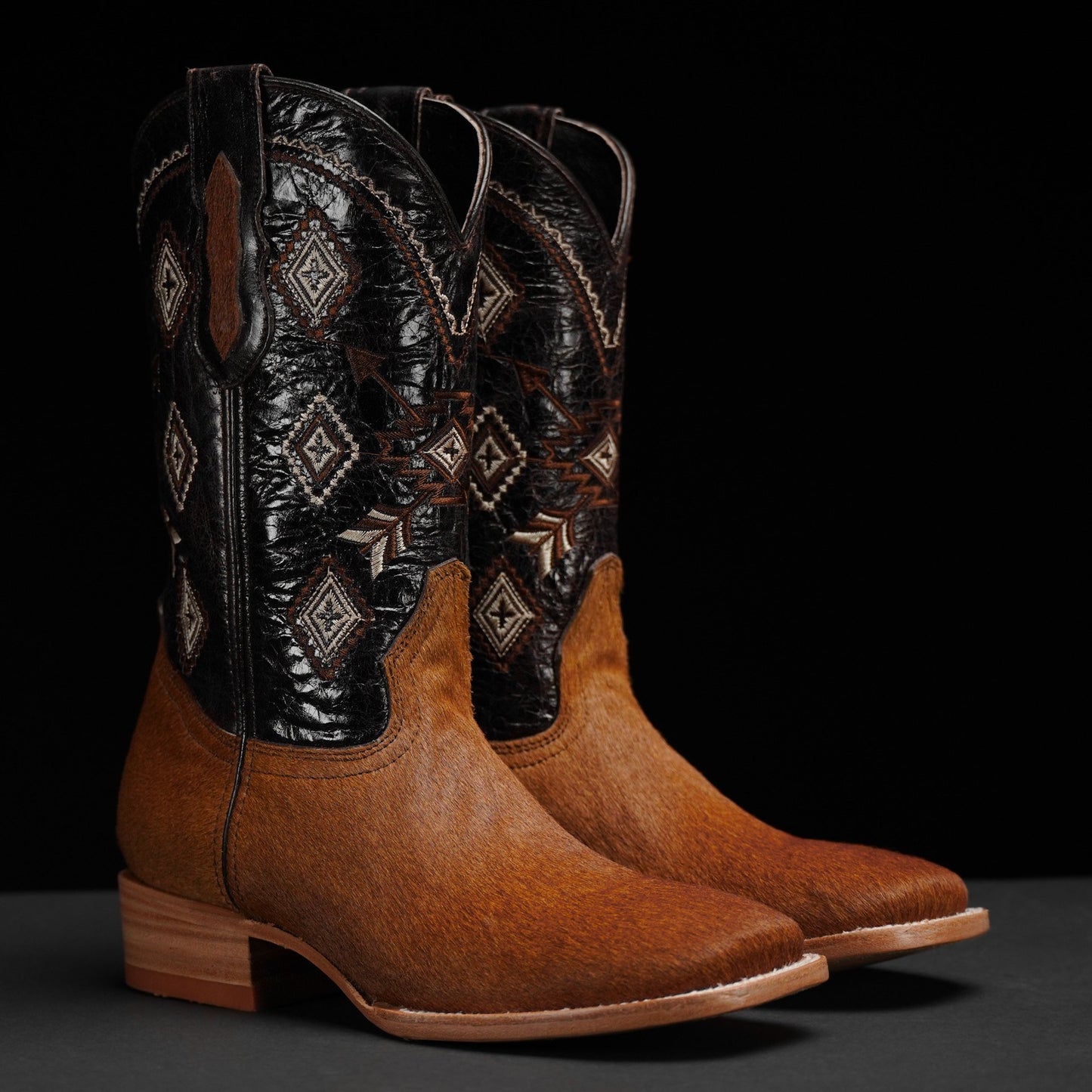 Brown Vintage Cowhide Boots