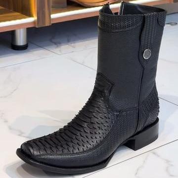 New Denim Trendy Zipper Boots