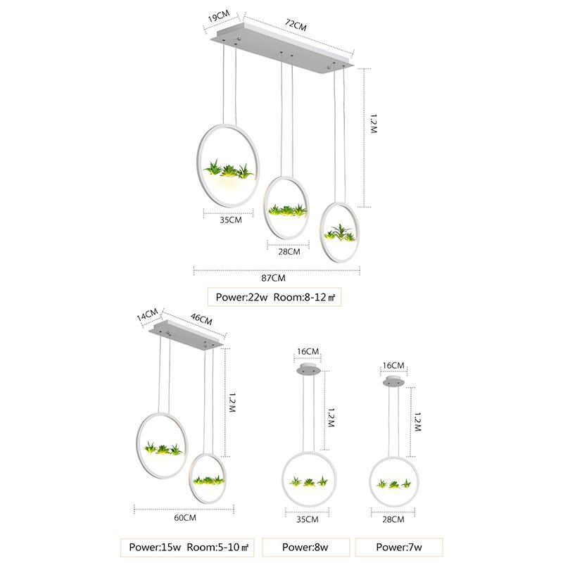 Freja - Round Planter Chandelier
