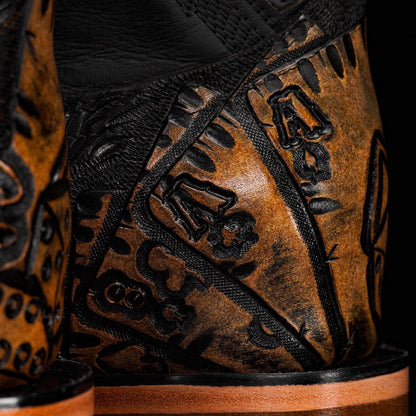 Iron Trail Cowboy Boots - Desert Ember, Square Toe