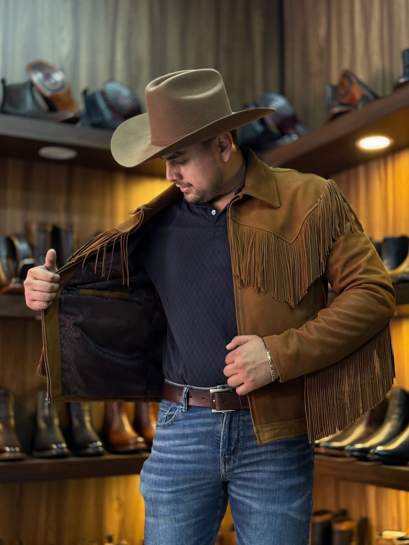 Western Fringe Suede Jacket