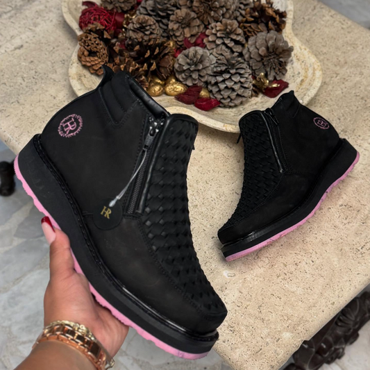 Petatillo Woven Leather Boots