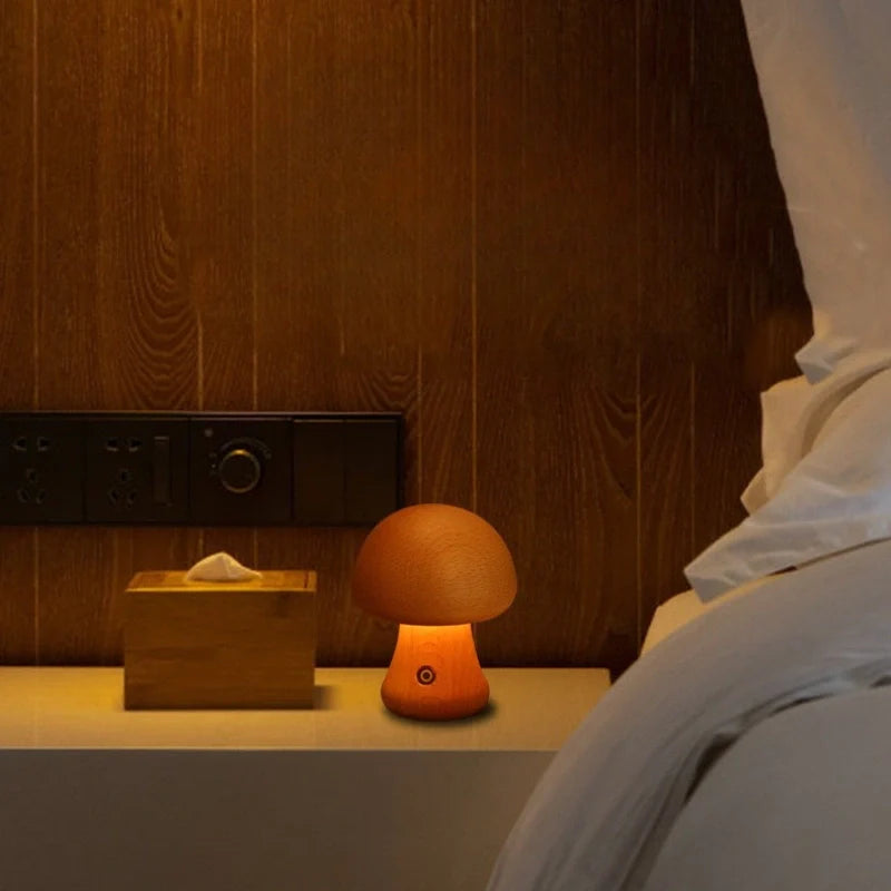 Lumishroom™ Wooden Table Lamp