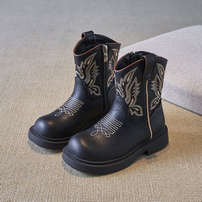 Children's Vintage Embroidered Cowboy Boots