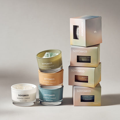Bougie parfumée en cire de soja Crystal pour la maison