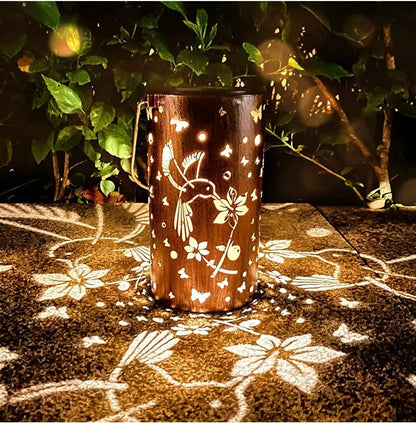 Colorful Solar Garden Lantern with Sunflower Lights