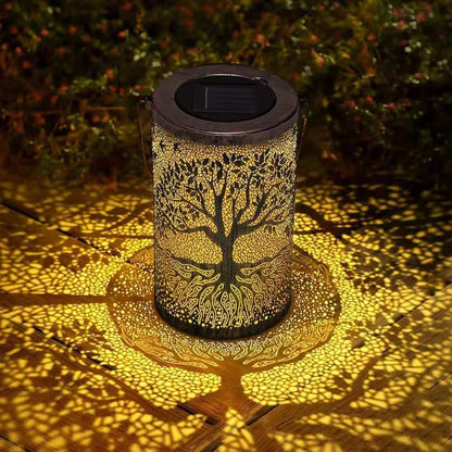 Colorful Solar Garden Lantern with Sunflower Lights