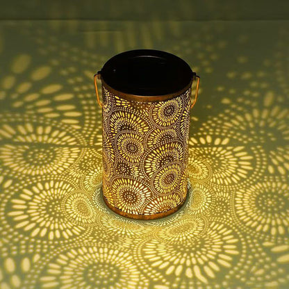 Colorful Solar Garden Lantern with Sunflower Lights