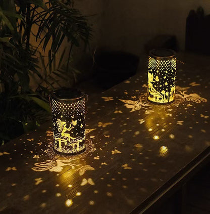 Colorful Solar Garden Lantern with Sunflower Lights