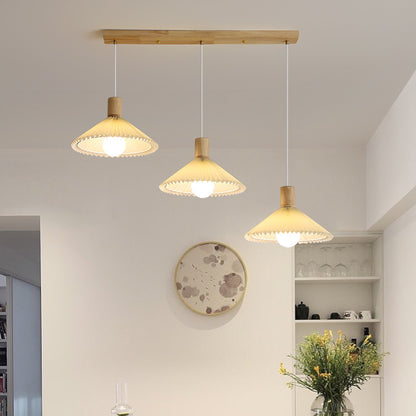 Borevia – Oak Pastoral Fabric Chandelier