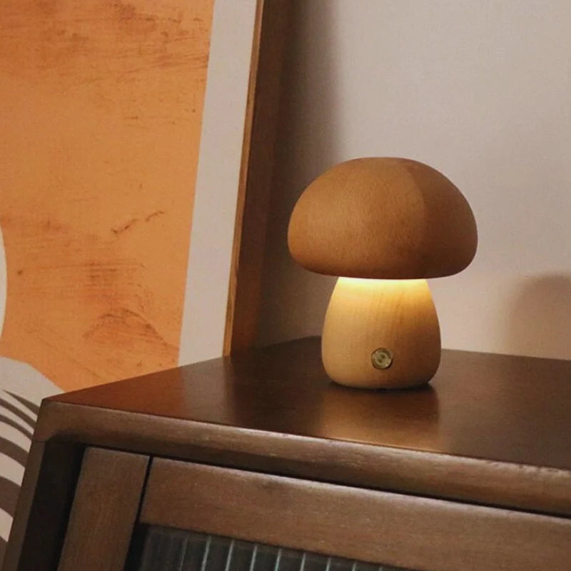 Lumishroom™ Wooden Table Lamp