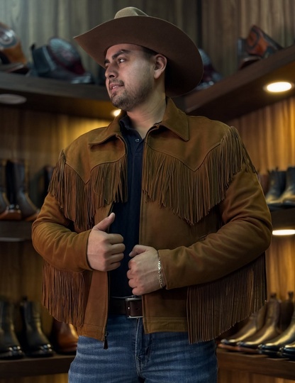 Western Fringe Suede Jacket