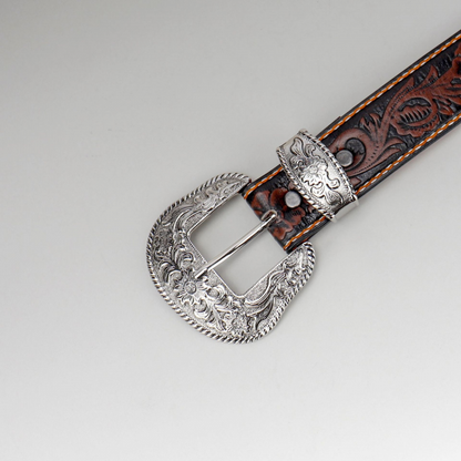 Retro Three-Dimensional Pattern Belt
