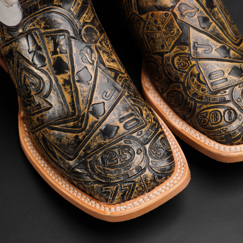 “The Gambler”—— Royal Flush Country Cowboy Boots （PRE ORDER）