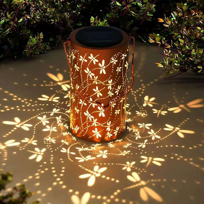 Colorful Solar Garden Lantern with Sunflower Lights