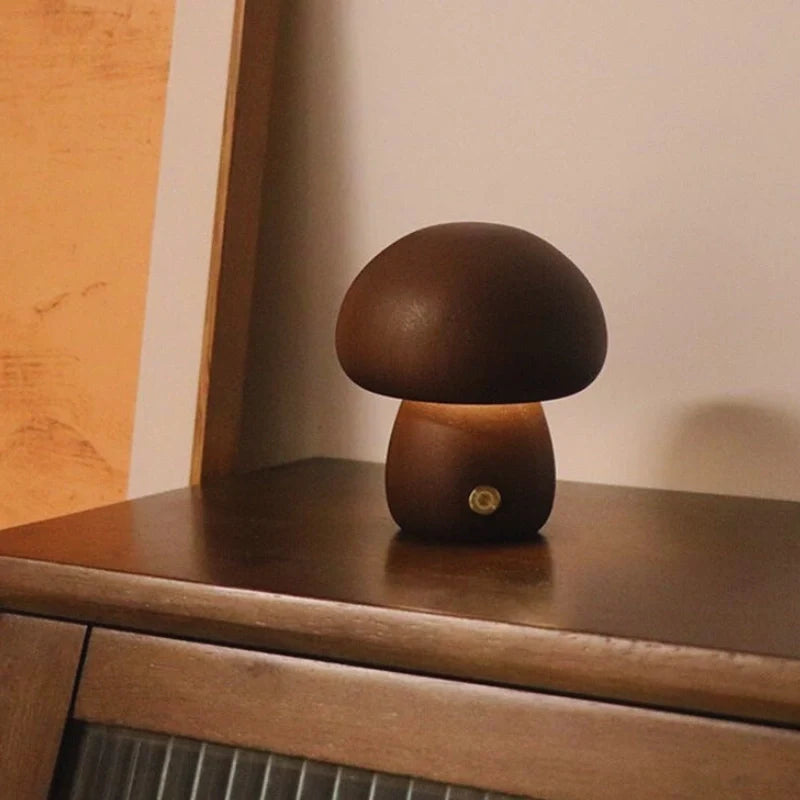 Lumishroom™ Wooden Table Lamp