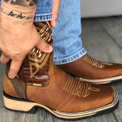 Men's Classic Cowboy Boots-vintage Embroidery