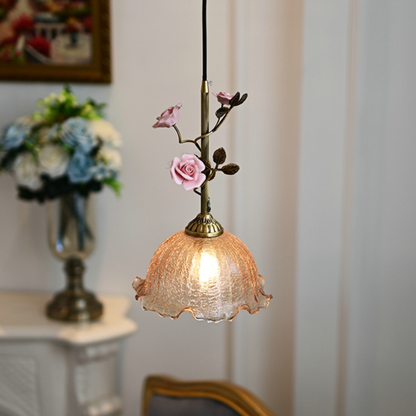 All Copper Retro Flower Chandelier