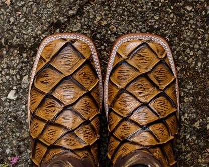 Print Pirarusu Orix Square Toe Boots