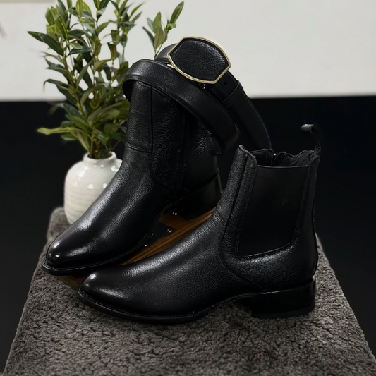 Elegant Brown Leather Chelsea Boots
