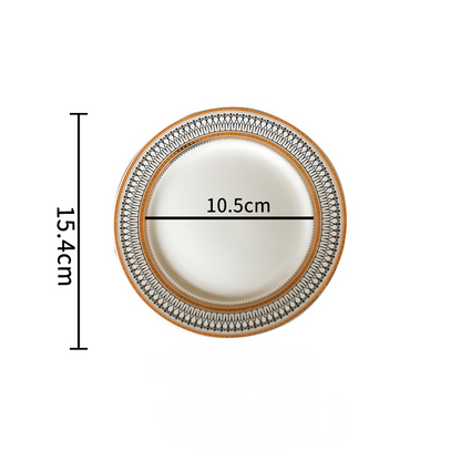 Assiette à dîner en céramique de luxe européenne