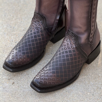 Men's Engraved Oxford Cowboy Boots