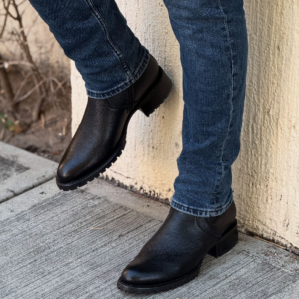 Dallas Denim Deerskin Boots