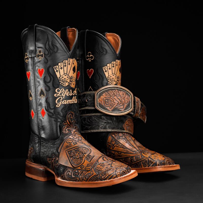 “The Gambler 2.0”—— Royal Flush Country Cowboy Boots