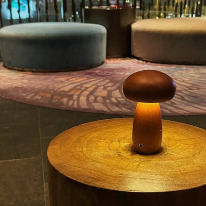 Lumishroom™ Wooden Table Lamp