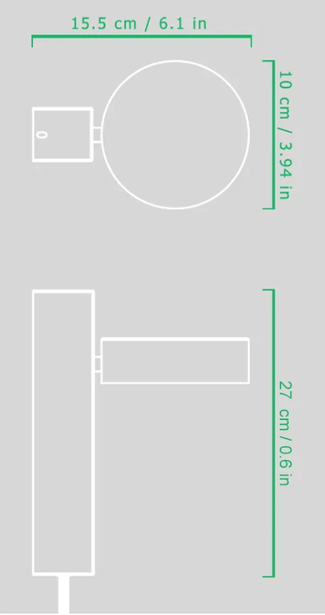Emelie - Goldene Wandleuchte mit Dimmschalter