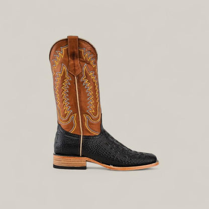 Black - Square Toe Mens Boots