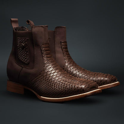 Men's Leather Tribute Python Cowboy Boots