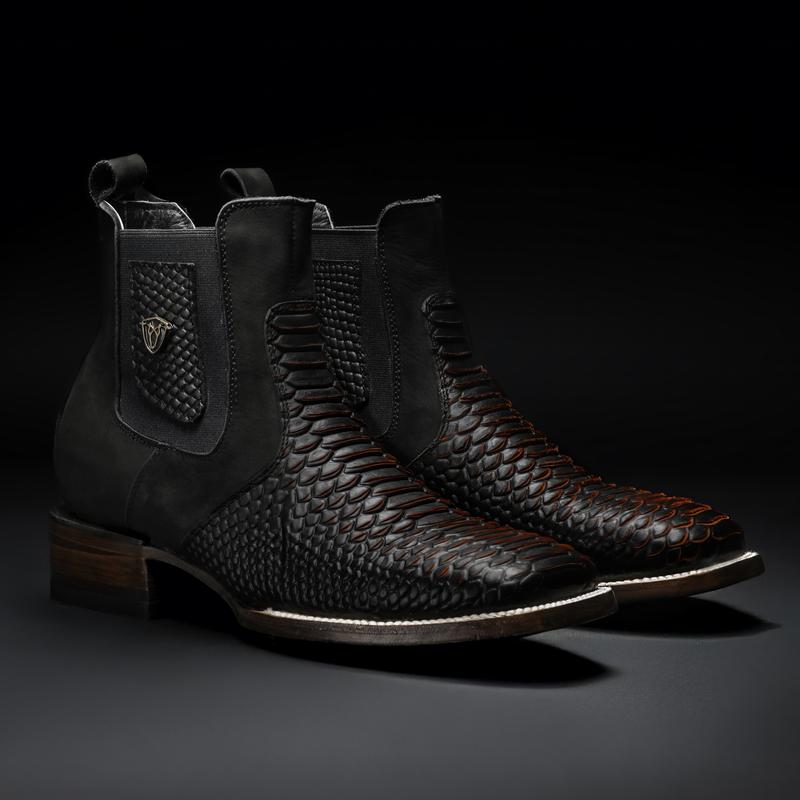 Men's Leather Tribute Python Cowboy Boots