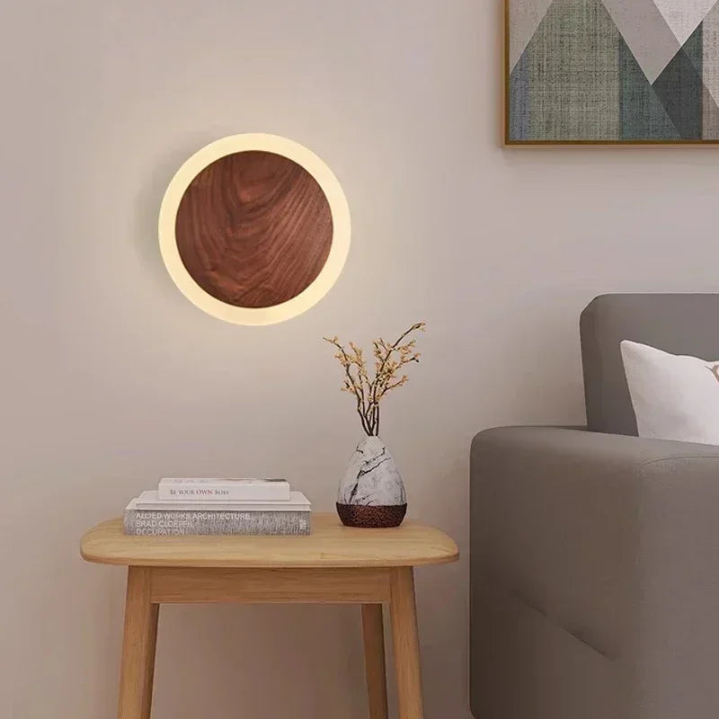 Tormod – Modern Walnut LED Wall Light