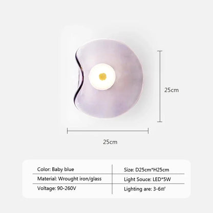 Embla - LED-Wandleuchte aus Glas
