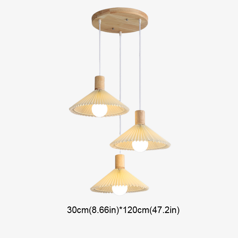 Borevia – Oak Pastoral Fabric Chandelier