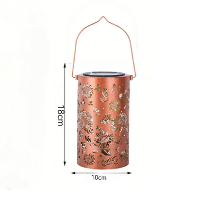 Colorful Solar Garden Lantern with Sunflower Lights