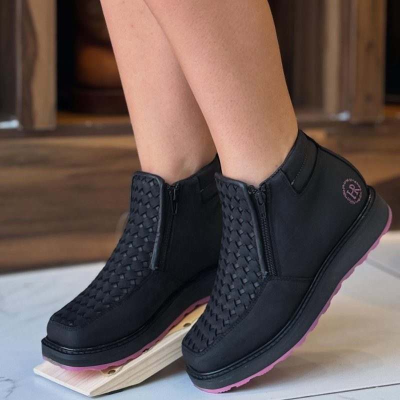 Petatillo Woven Leather Boots